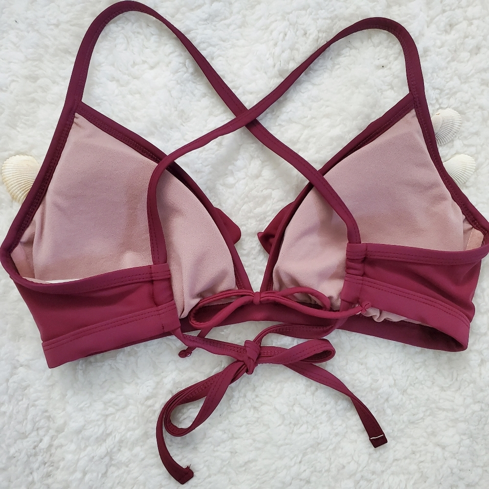 Xhilaration Pink Ruffle Bikini Set - Picture 9 of 10
